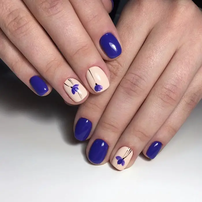 manicura Nyudovy con flores manicura Nyudovy con flores