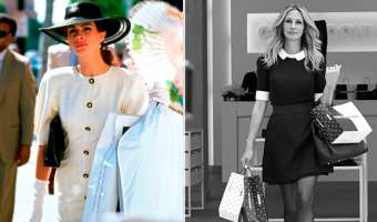 Julia Roberts recrea la escena de “Pretty Woman” en las tiendas y nos lleva a los 90s