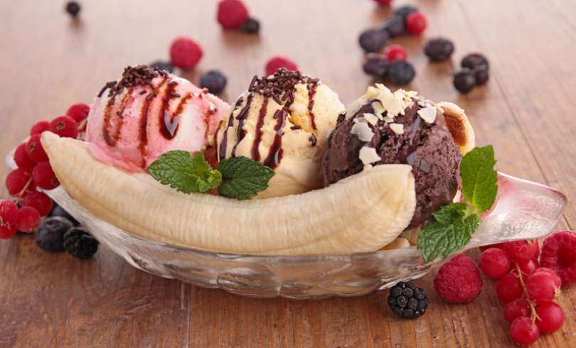Como preparar un postre Banana Split en casa