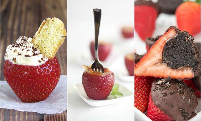 7 postres de fresas rellenas a los que no podrás decir que no