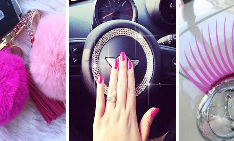 20+ accesorios para coches de chicas girly