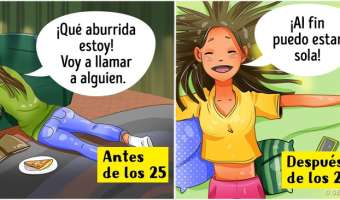 11 cómics que muestran cómo cambia la vida después de los 25 años