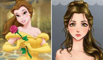 Princesas de Disney en personajes de anime