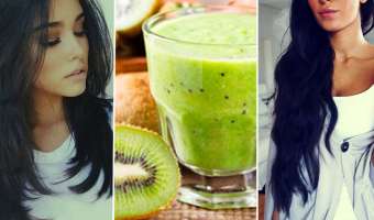 Batido de kiwi para evitar la pérdida de cabello