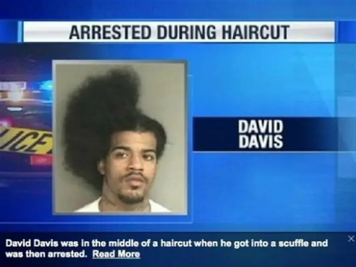 "Fue detenido durante un corte de pelo."