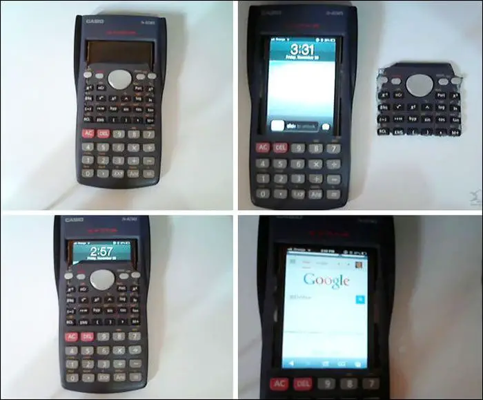 Smartphone, disfrazada como una calculadora.