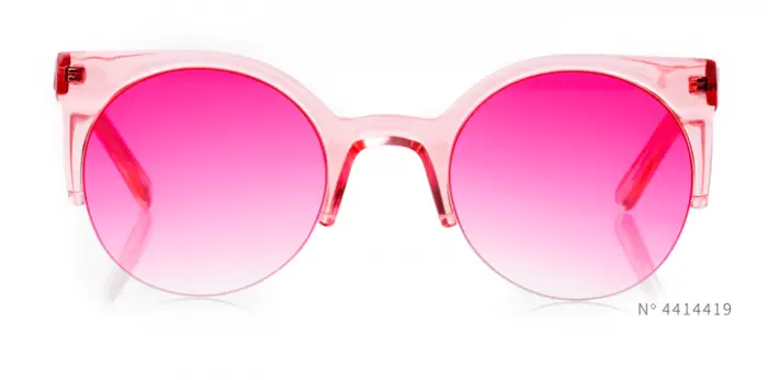 Cateye gafas de color rosa