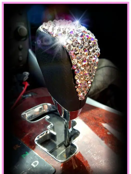 Universal Car Auto Accessory Bedazzled Super Bling Iced Out Genuine Swarovski Crystal AB Rhinestone Gear Shift Knob Custom Vehicle Girly by IcyLuxe on Etsy: 