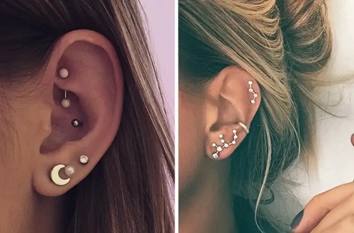 Piercings Constellation: una nueva tendencia fuera de este mundo