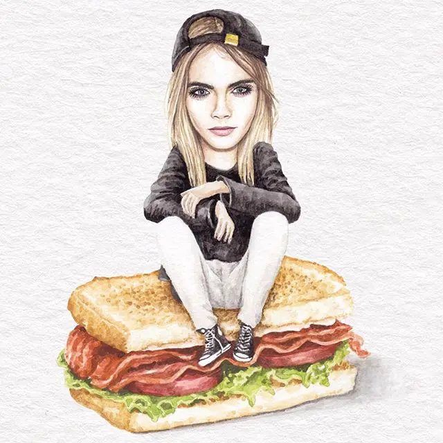 celebridades en sandwiches