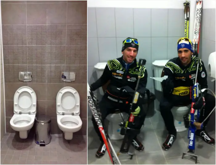 lavabos dobles en Sochi.