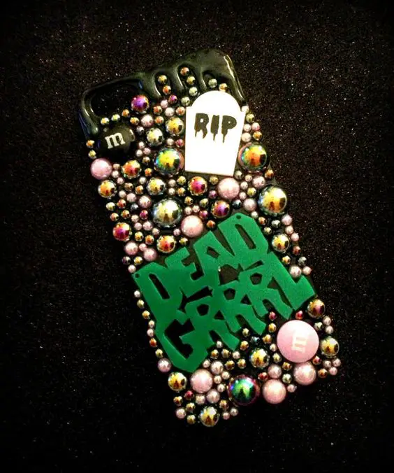 Creepy Dead Grrl Decoden Phone Case. Gothic, Halloween Can be made for ANY phone Iphone 5 on Etsy, .10 AUD: 