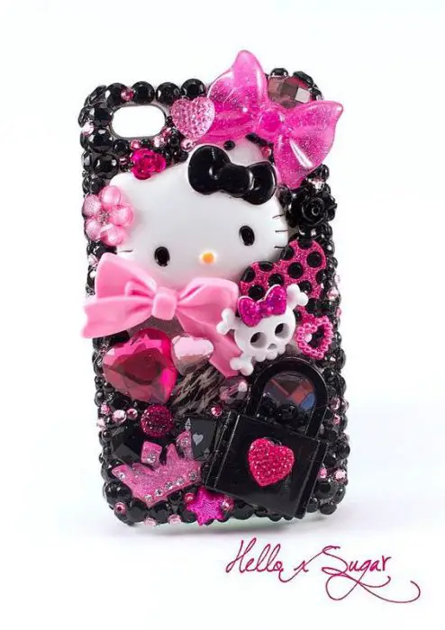 Hello KittyQueen of Punk  Decoden Iphone 4/4S Case  by HELLOxSUGAR, .00: 