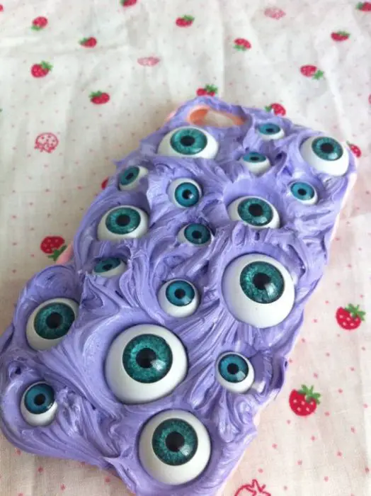 Eyeball pastel iphone case: 