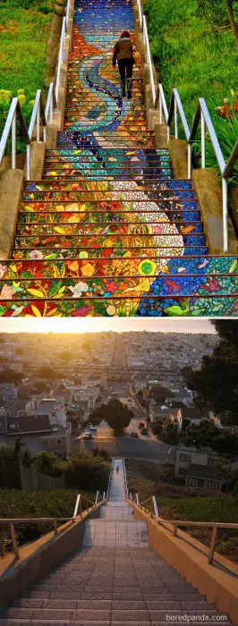 16th Avenue Tiled Steps, San Francisco, California