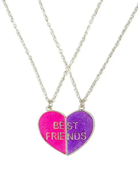 Bff Neon Magnetic Heart Necklaces | Girls Jewelry Accessories | Shop Justice: 