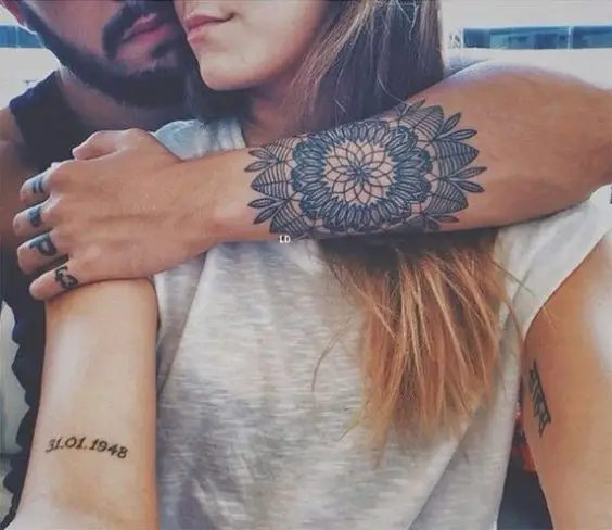 Mandala love tattoo on forearm - 10 Beautiful Mandala Inspired Tattoos: 