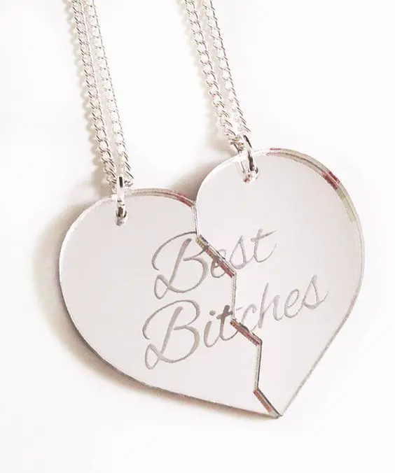 Best Bitches Necklace Set  Silver by iloveyardleydecember on Etsy, .00: 