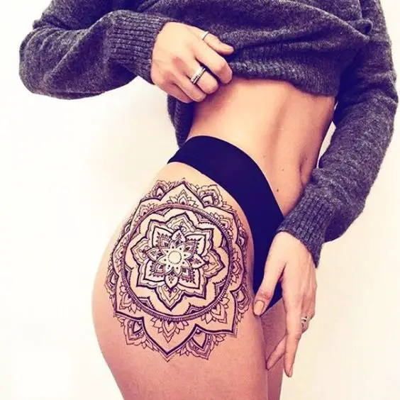 mandala thigh tattoo for women - 40 Intricate Mandala Tattoo Designs: 