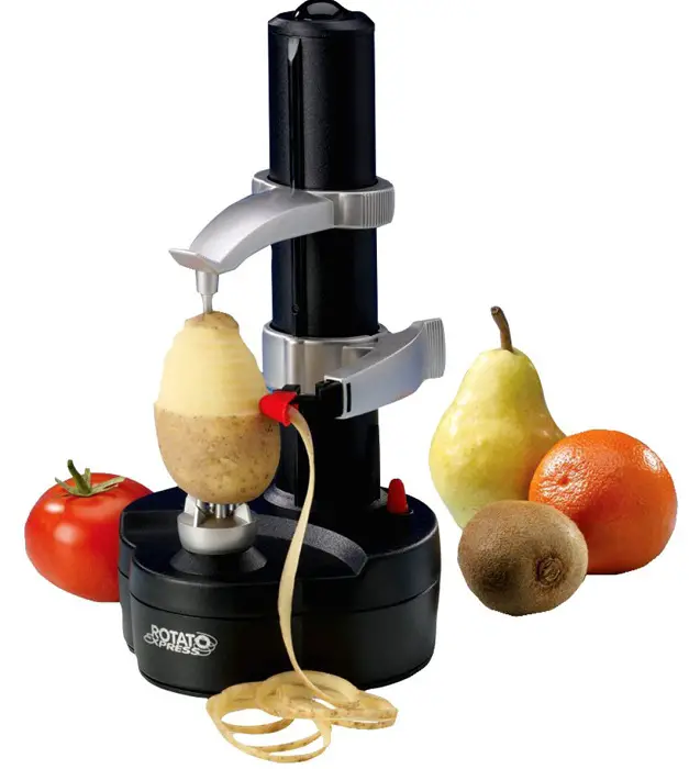 inventos prácticos para la cocina, lo que le permite cortar y pelar las verduras y frutas de forma rápida.