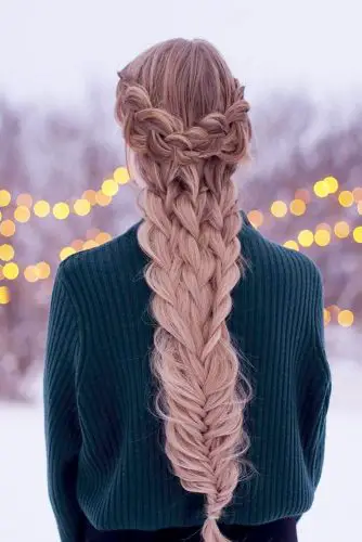 Christmas Party Braid Hairstyles