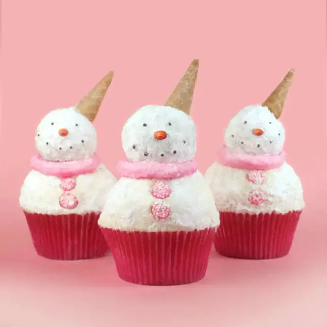 Snowman Christmas Cupcake Recipe Ideas