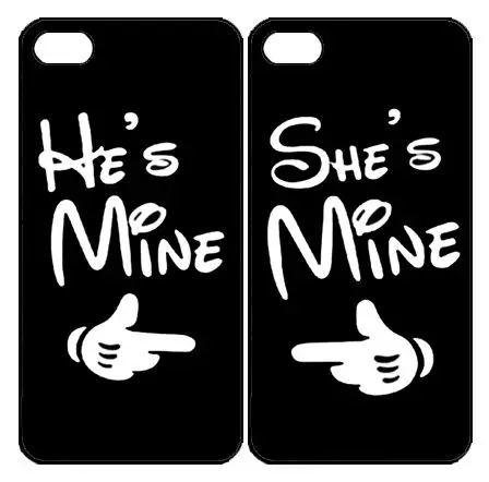 He's Mine She's Mine Samsung Galaxy S3 S4 S5 Note 3 case, iPhone 4 4S 5 5s 5c case, iPod Touch 4 5 Couple Case: 