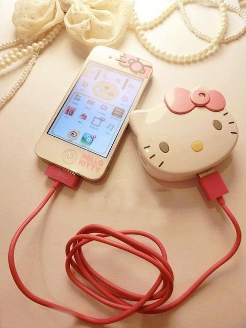 Cargador IPhone Hello Kitty: 