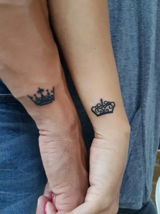 King Queen tattoo Más: 