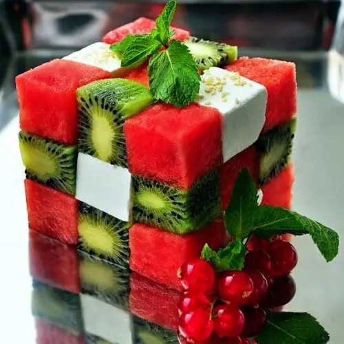 Comestible cubo de Rubik