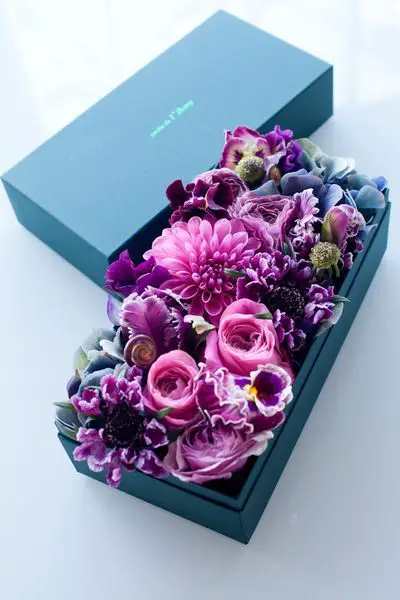 Caja de flores 