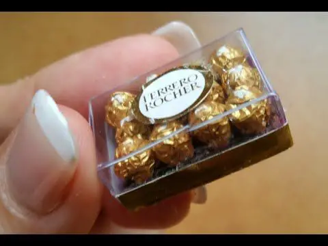 comida miniatura, bombones Ferrero Rocher/miniature food,, Ferrero Rocher chocolates - YouTube: 