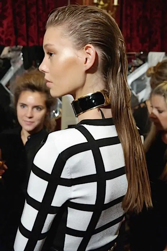 Sam McKnight: Hair At Balmain Spring 2015 (Vogue.com UK): 