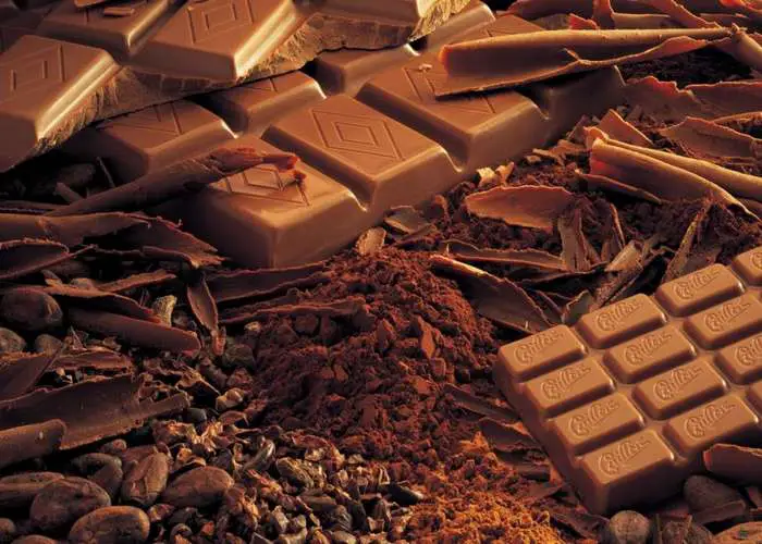 comida sana: chocolate.