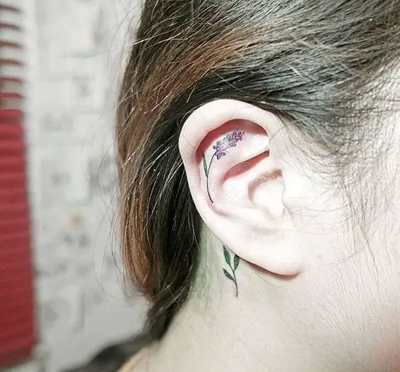 27 Ear Tattoo Ideas That Are Whispering For Your Attention: 