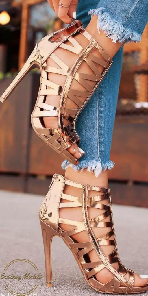 "Captivated By You" // Rose Gold Heels by @lolashoetique: 