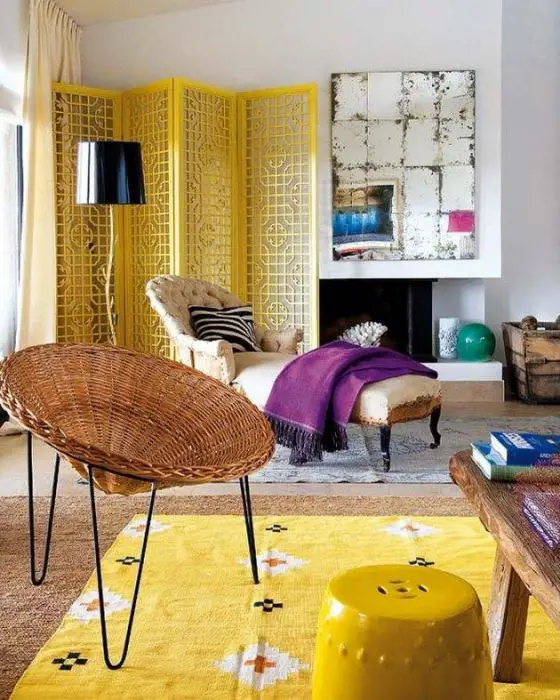 Alfombras para el hogar alfombra de color amarillo brillante que mejor encaja perfectamente en el interior del local. 