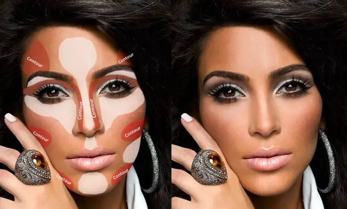 Kim Kardashian - konturinga reina