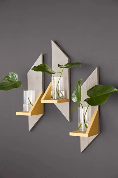 For lovers of unusual and interesting crafts, wooden shelves for flowers and house plants are offered for consideration, which can be easily made by hand.