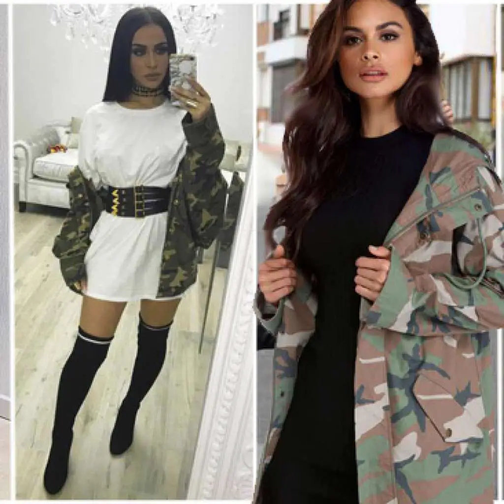chaqueta militar de mujer