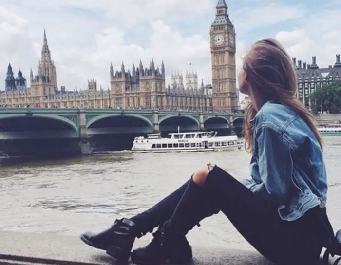 Resultado de imagen para chica feliz londres tumblr