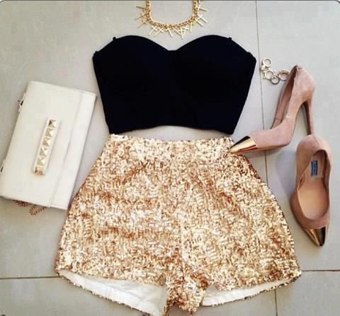 conjunto en dorado