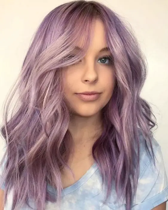 cabello lila 