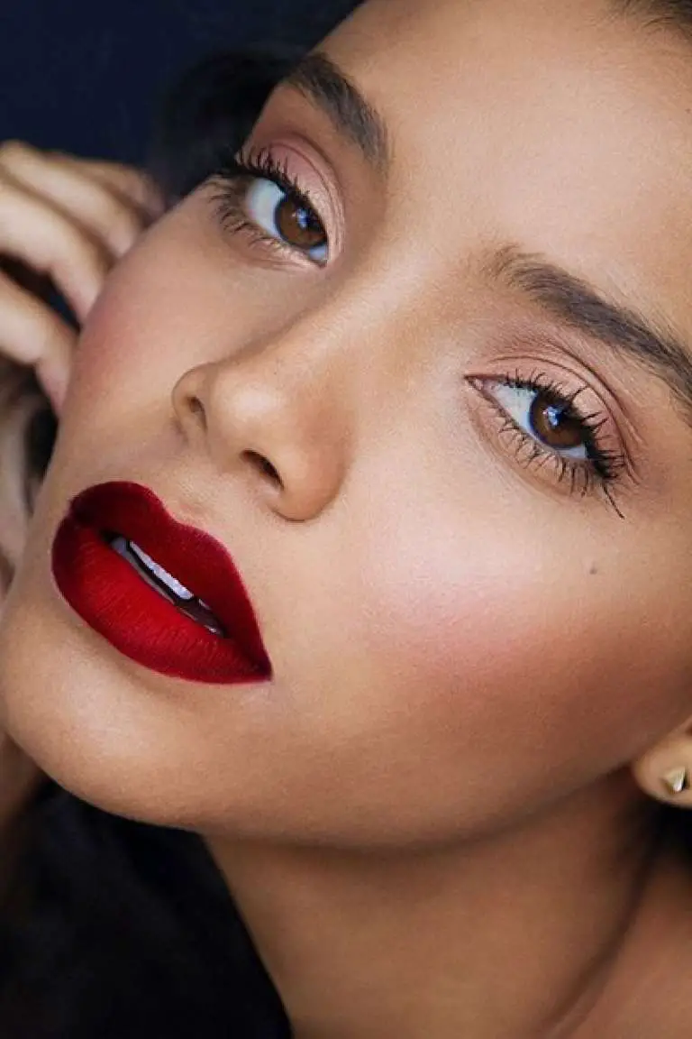 Maquillaje Con Labios Rojos Perfecta Combinación 2913