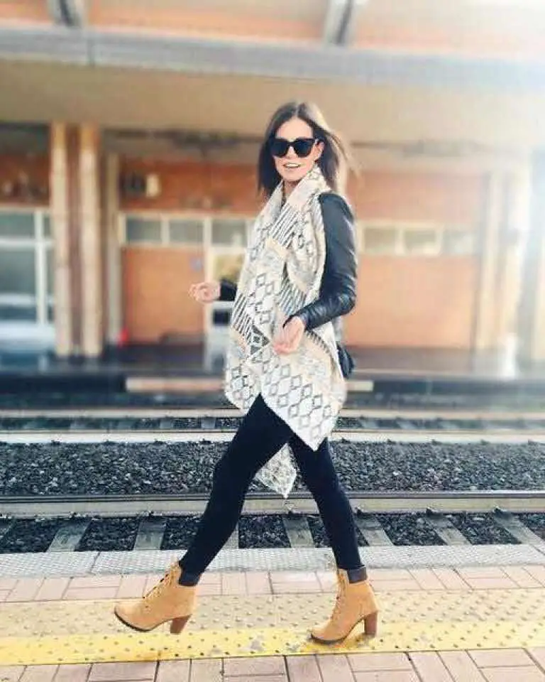 outfit botas timberland mujer