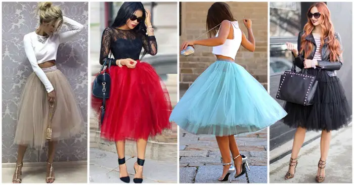 cansado innovación secundario 26 Outfits con Falda Circular de Tul para lucir Elegante y a la Moda