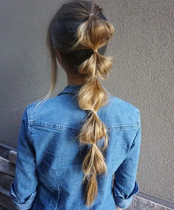 bubble braid submission by @hairbyhaileyy