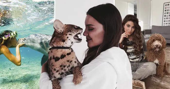 33 Preciosas Fotos de Chicas con Animales