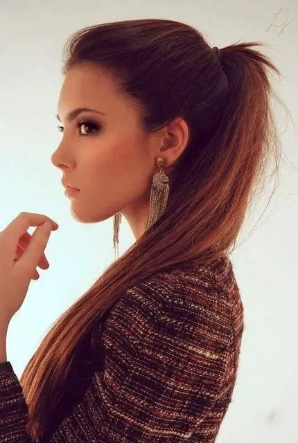 long ponytail - so elegant