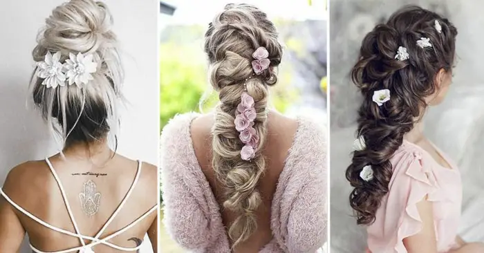 15+ Peinados con Flores que te harán lucir más Bella